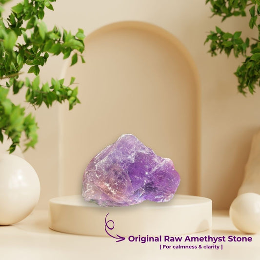 Raw Amethyst Crystal Stone 100% Real