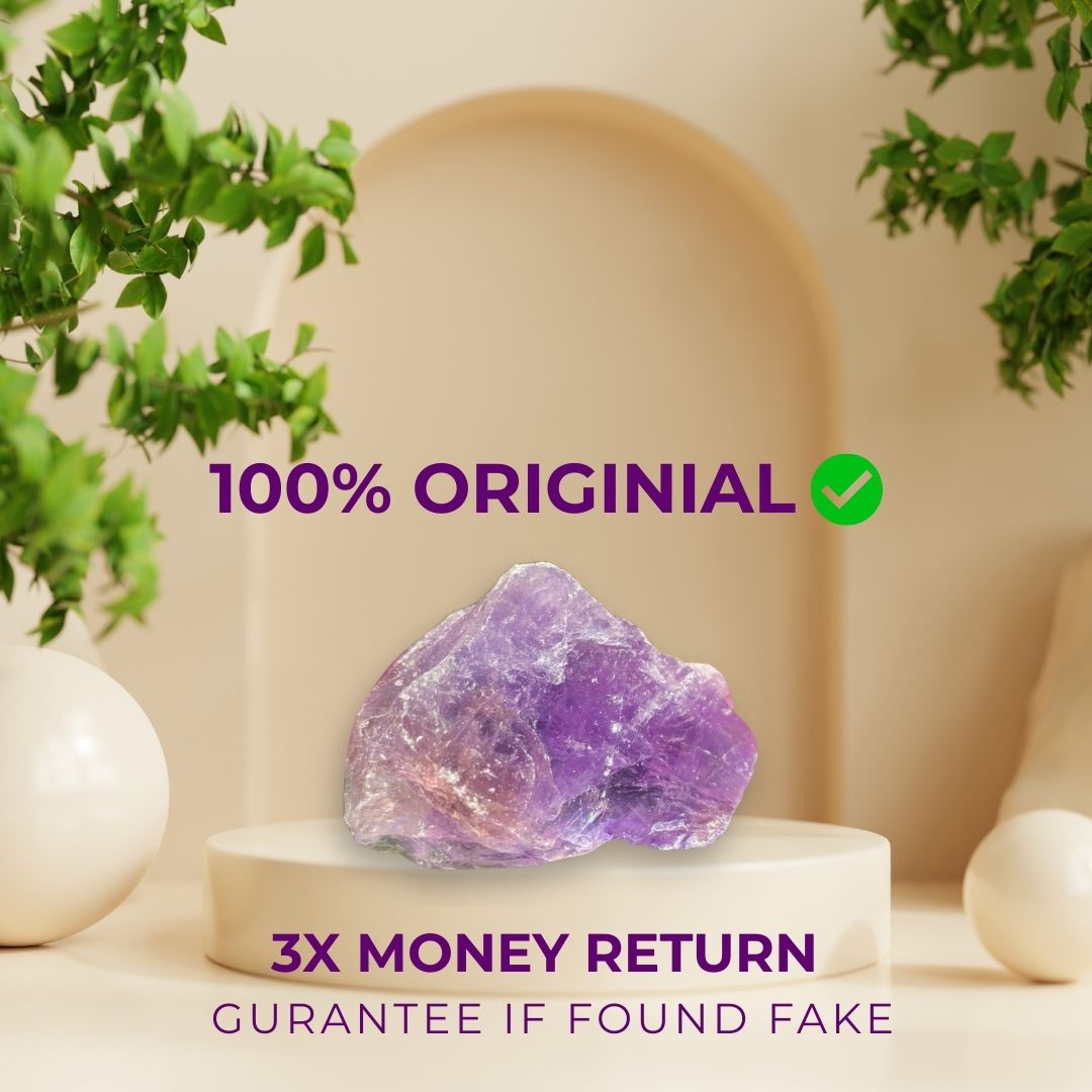 Raw Amethyst Crystal Stone 100% Real