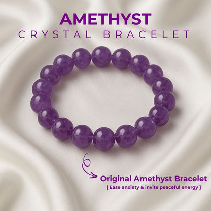 Calm Flow - Amethyst Crystal Bracelet