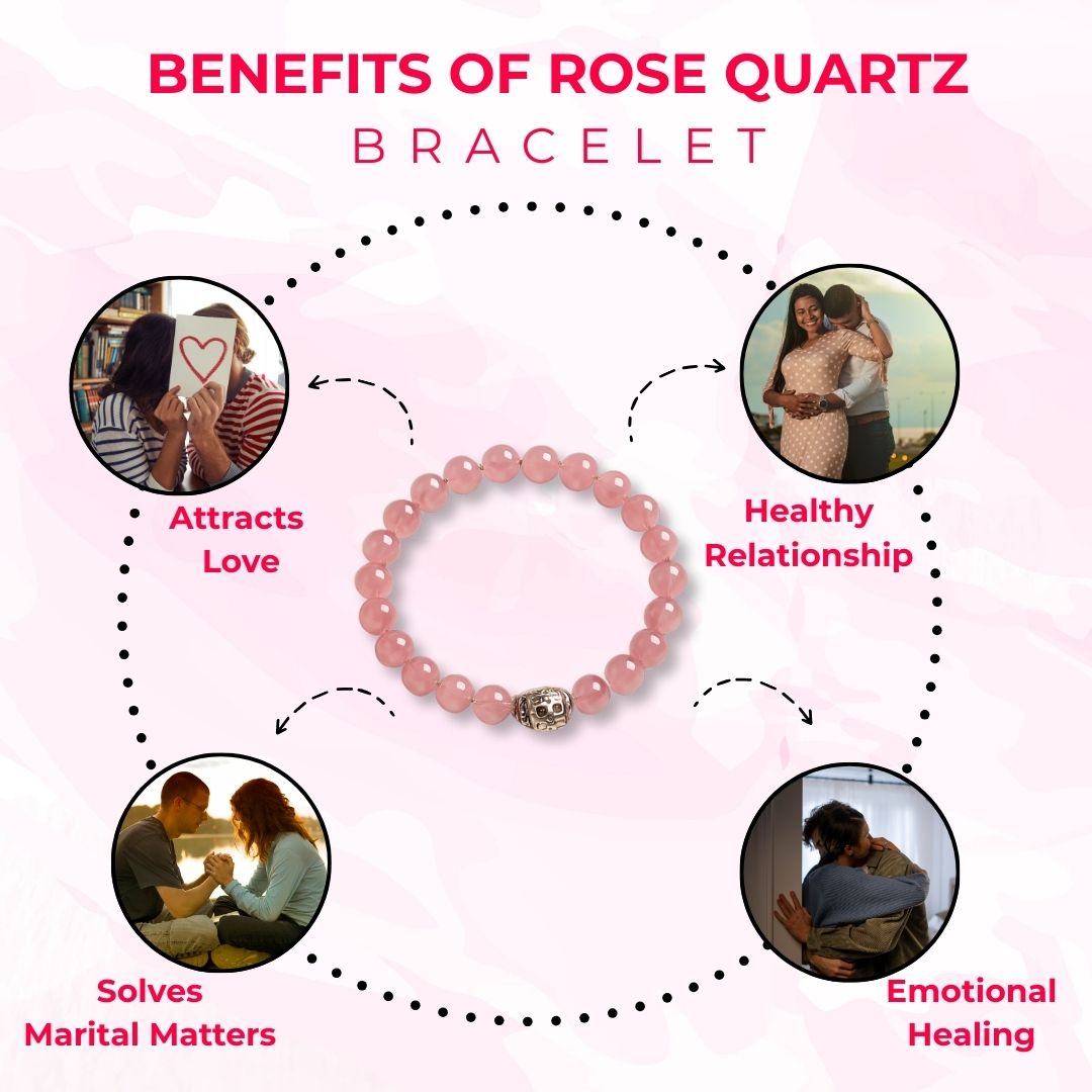 Love Magnet - Rose Quartz Crystal Bracelet
