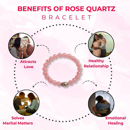 Love Magnet - Rose Quartz Crystal Bracelet